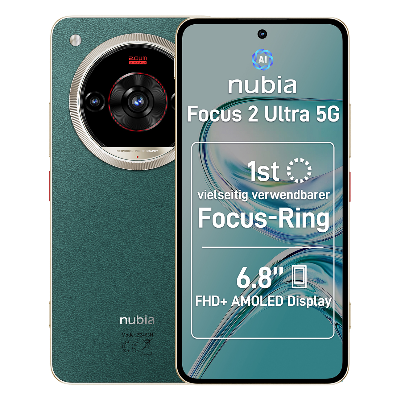 Nubia Focus 2 Ultra | Smartphone | 256 GB ROM & 8 GB RAM | 6.72 Zoll AMOLED Display | 50 MP Hauptkamera | Akkukapazität: 5000 mAh | dreifache Kamera