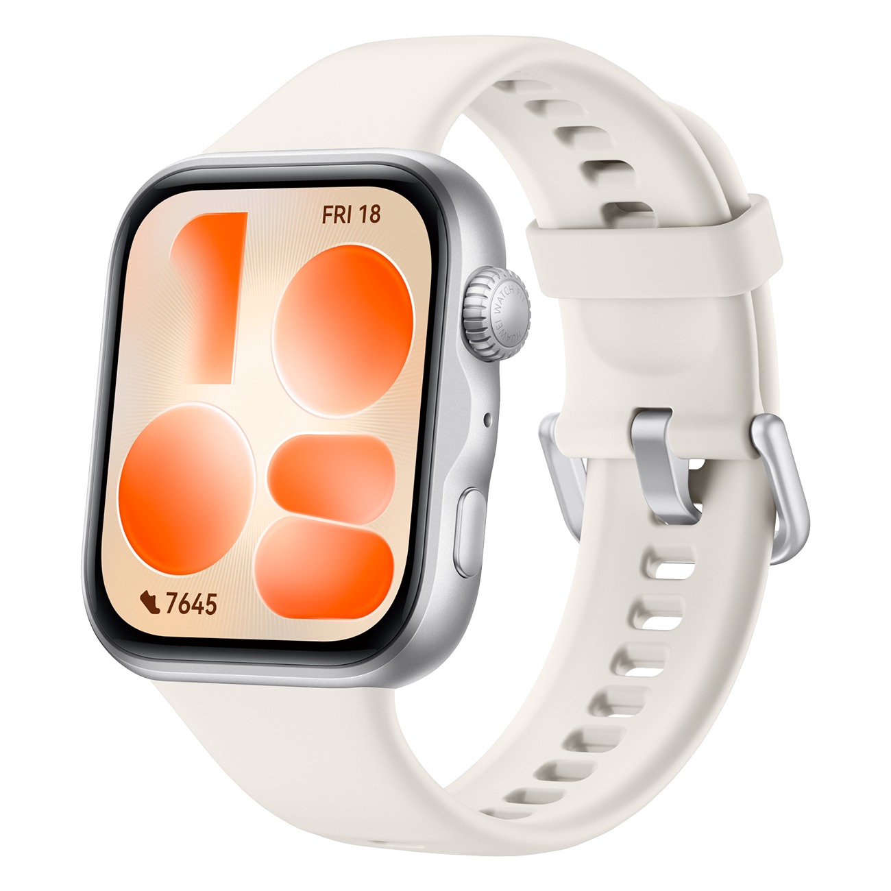 Huawei Watch Fit 5 Silbernes Gehäuse Aus Einer Aluminiumlegierung + Weißes Fluorelastomer-Armband - Image 10