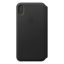 Aussteller Leder Folio Case für iPhone XS Max MRX22ZM/A schwarz
