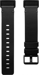Charge 4 Leather Band Schwarz