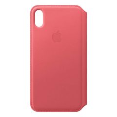Leder Folio Case für iPhone XS Max MRX62ZM/A pink
